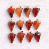 Carnelian Balancing Reiki Hexagon Pendulum Necklace