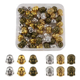 24-60pcs Tibetan Alloy Buddha Dragon Head Beads for Jewelry Making DIY