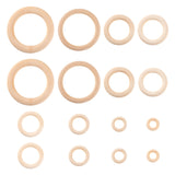 24-86mm Wooden Beads Ring for DIY Craft Jewelry Making