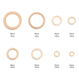 24-86mm Wooden Beads Ring for DIY Craft Jewelry Making