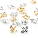 24-96pcs 12mm Little Bee Charms Pendant, Plated Grandma/KC DIY Jewelry Making