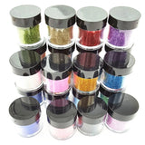 24 Bottles Glitter Powder for DIY Crafts UV Epoxy Resin Pigment Decor