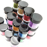 24 Bottles Glitter Powder for DIY Crafts UV Epoxy Resin Pigment Decor