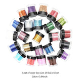 24 Bottles Glitter Powder for DIY Crafts UV Epoxy Resin Pigment Decor