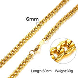 Classic Stainless Steel Chain Necklace for Men