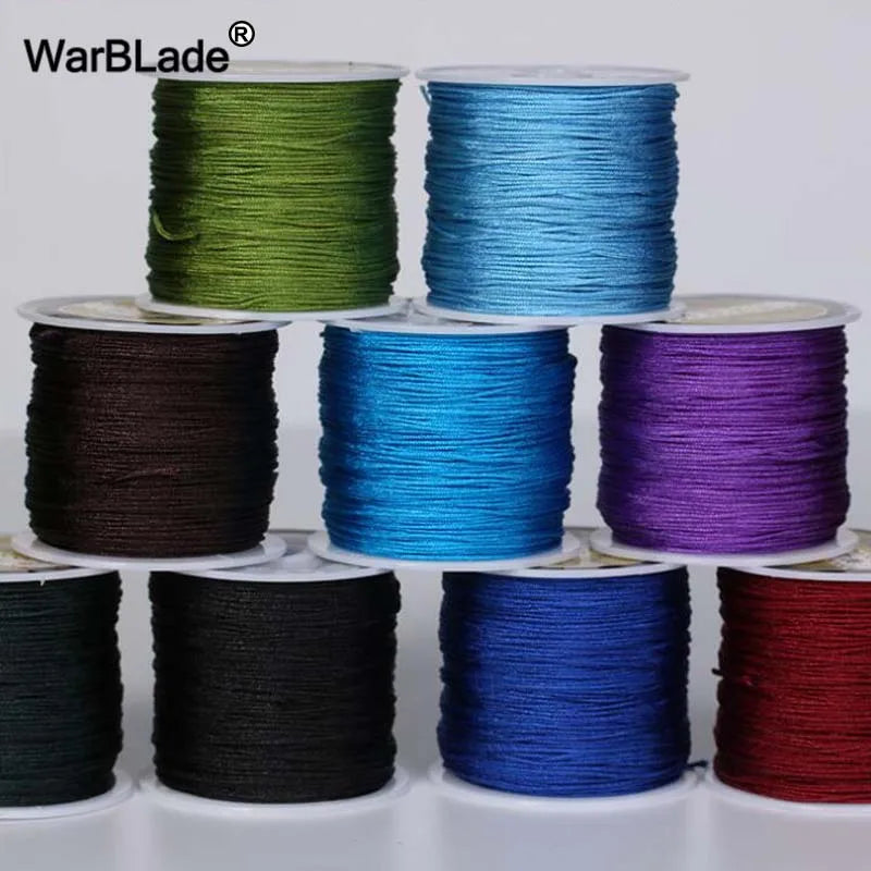 100M Cotton Nylon Cord String for DIY Jewelry Making Tassels Bracelet