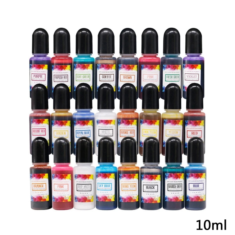 Liquid Epoxy Resin Colorant - Highly Concentrated Dye for DIY Jewelry Making