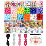 24 Acrylic Letters Beads Set for DIY Bracelets Making