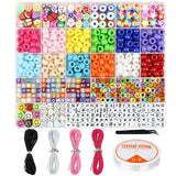 24 Acrylic Letters Beads Set for DIY Bracelets Making