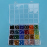 24 Colors 6Mm Faceted Rondelle Crystal Glass Beads For DIY Jewelry Making