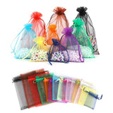 24 Colors Drawstring Organza Bag Jewelry Packaging Wedding Bags