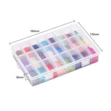 24 Colors Glass Beads Set for DIY Jewelry Making
