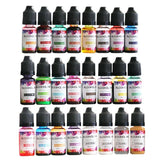 24 Colors Epoxy Resin Diffusion Pigment Alcohol Ink Liquid Colorant Dye