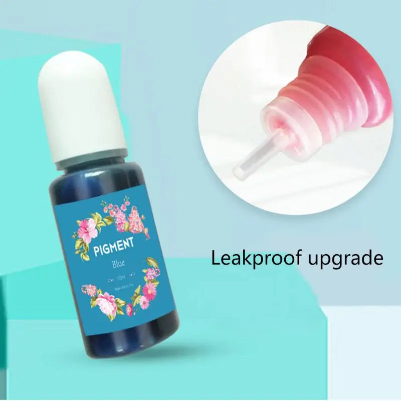 24 Colors Epoxy Pigment Translucent Liquid Resin Colorant 0.35oz Epoxy Resin