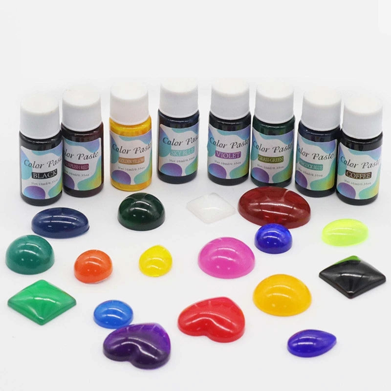 24 Colors Epoxy Pigment for Resin Art Jewelry DIY Crafting Liquid Dye
