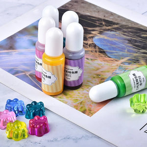 24 Colors Epoxy Resin Pigment Liquid Dye for Coloring Craft