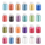 24 Colors Epoxy Resin Powder Set with Pearlescent Glitter Pigment