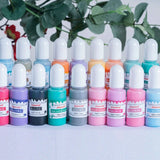 24 Colors Epoxy UV Resin Pigment - Liquid Dye Colorant