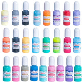 24 Colors Epoxy UV Resin Pigment - Liquid Dye Colorant