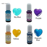 24 Liquid Epoxy Resin Dye Translucent Colorant DIY Craft Art Making