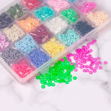 24 Colors Polymer Clay Spacer Beads DIY Kit for Jewelry Making