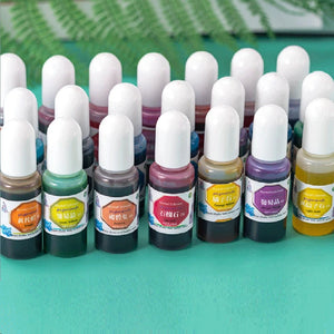 24 Colors Crystal Colorant Pigment Epoxy Resin UV Resin Coloring DIY Jewelry