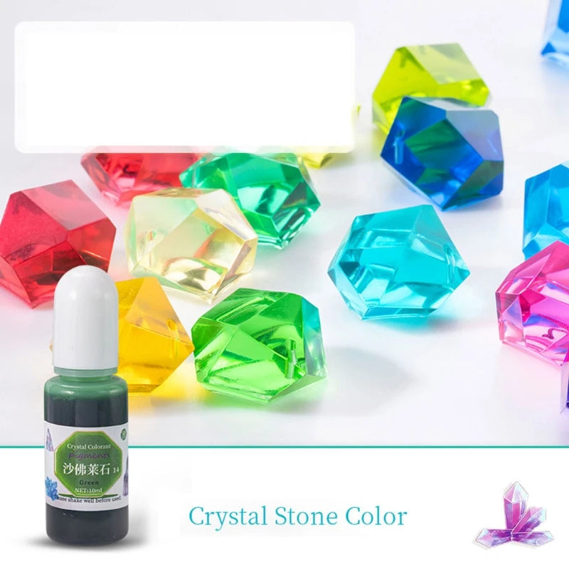 24 Transparent Crystal Colorant Pigment Resin Coloring Art