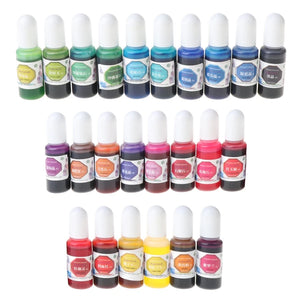 24 Colors Crystal Pigment Resin Art Coloring
