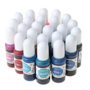 24 Colors Crystal Pigment Resin Art Coloring