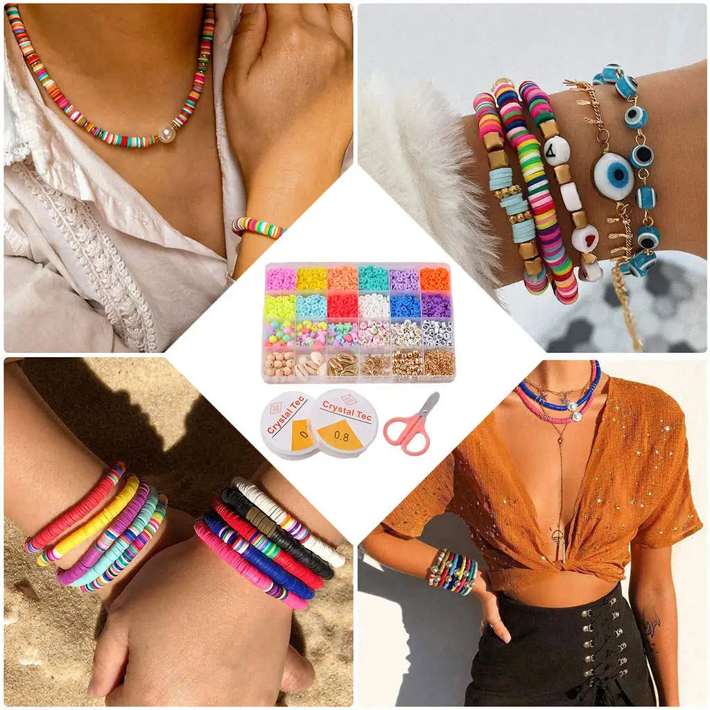 Colorful Beads Charms for DIY Jewelry Making Kids