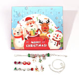 24 Days Countdown Advent Calendar Bracelet Set