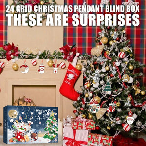 24 Days Christmas Pendant Blind Box Ornaments Set