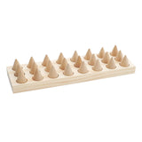 24 Fingers Wood Rings Cone Shape Display Stands & Drawer Storage Jewelry