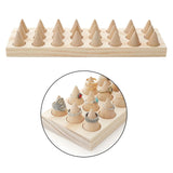 24 Fingers Wood Rings Cone Shape Display Stands & Drawer Storage Jewelry