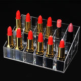 24 Grid Acrylic Makeup Storage Holder Cosmetic Box Jewelry Display Stand