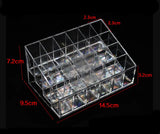 24 Grid Acrylic Makeup Storage Holder Cosmetic Box Jewelry Display Stand