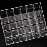 24 Grid Acrylic Makeup Storage Holder Cosmetic Box Jewelry Display Stand