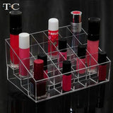 24 Grid Acrylic Makeup Organizer Storage Box Cosmetic Box Lipstick Jewelry Box