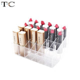 24 Grid Acrylic Makeup Organizer Storage Box Cosmetic Box Lipstick Jewelry Box
