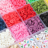 Polymer Clay Beads Soft Pottery Letters Set DIY Jewelry Making