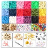 Polymer Clay Beads Soft Pottery Letters Set DIY Jewelry Making