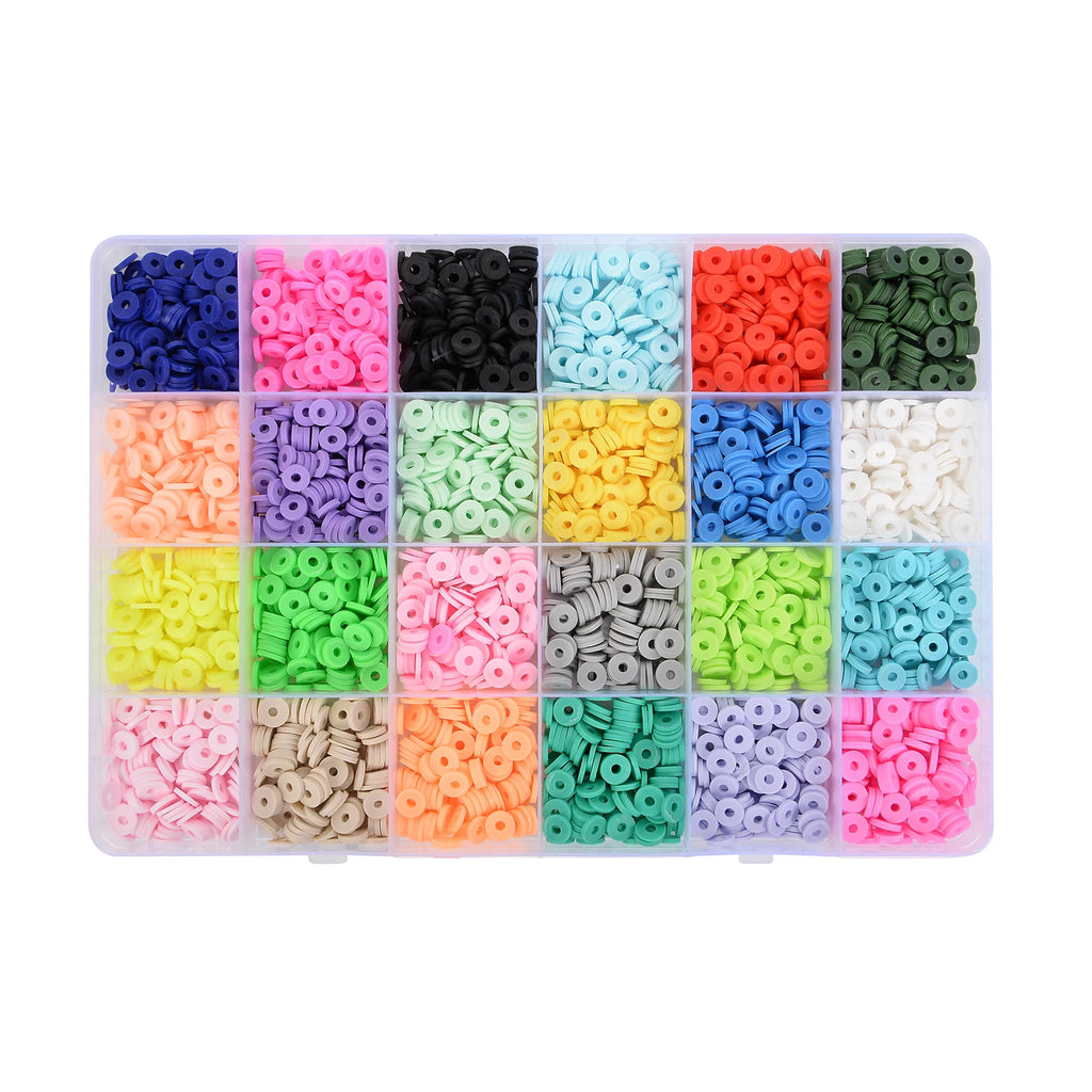 Colorful Clay Beads Set for Kids Jewelry Making