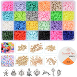 Colorful Clay Beads Set for Kids Jewelry Making