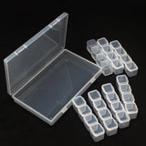 24 Grid Detachable Plastic Jewelry Small Grid DIY Desktop Storage Box