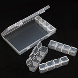 24 Grid Detachable Plastic Jewelry Small Grid DIY Desktop Storage Box