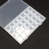 24 Grid Detachable Plastic Jewelry Small Grid DIY Desktop Storage Box
