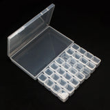 24 Grid Detachable Plastic Jewelry Small Grid DIY Desktop Storage Box
