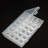 24 Grid Detachable Plastic Jewelry Small Grid DIY Desktop Storage Box