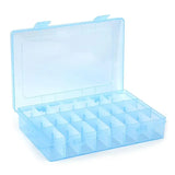 24 Grid Jewelry Storage Box Plastic Organizer Container Case Adjustable