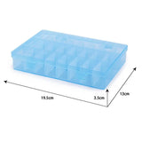 24 Grid Jewelry Storage Box Plastic Organizer Container Case Adjustable